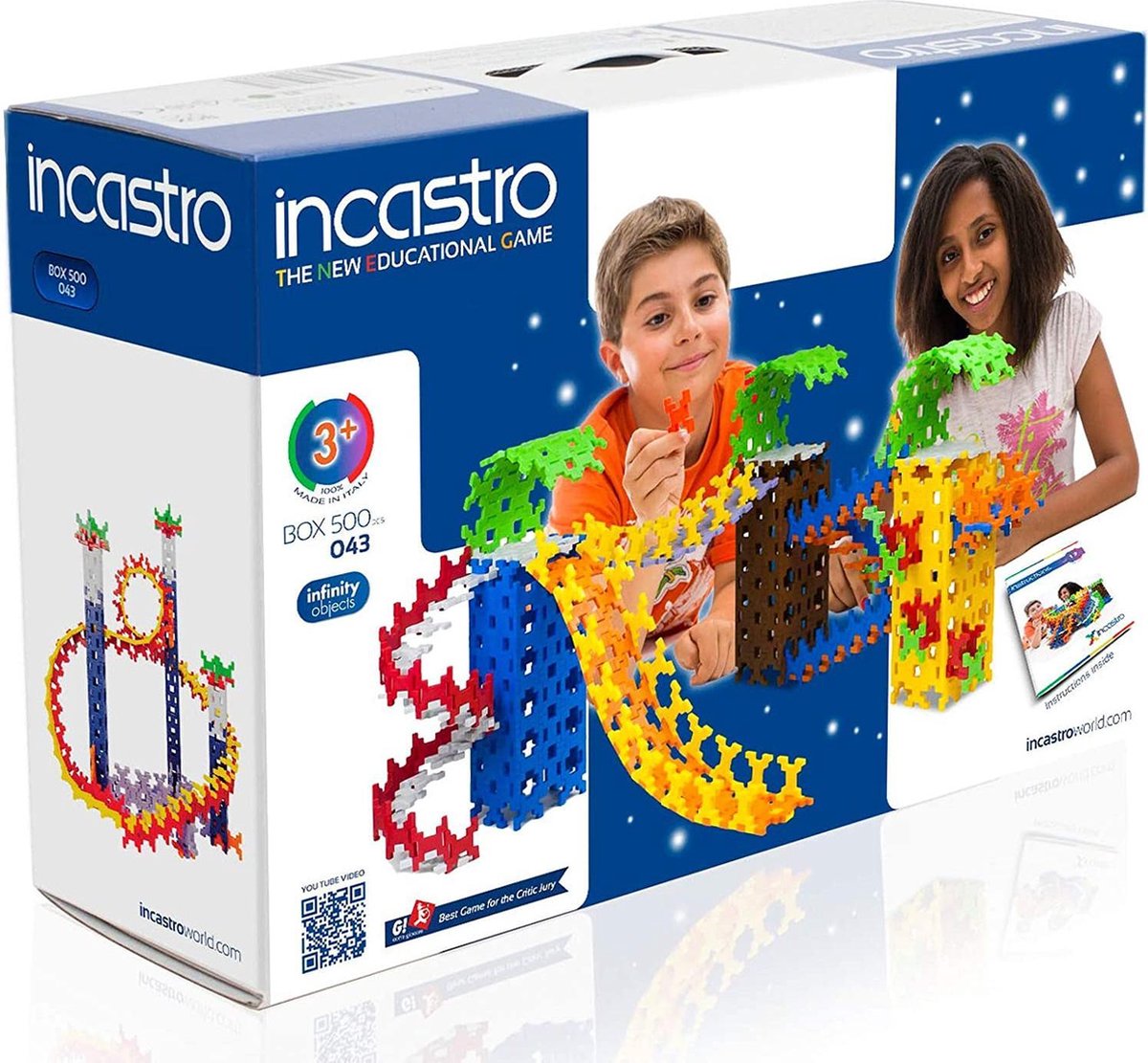 Incastro Infinite Combinations - Incastro Clipser Building Set - 500 pcs Set