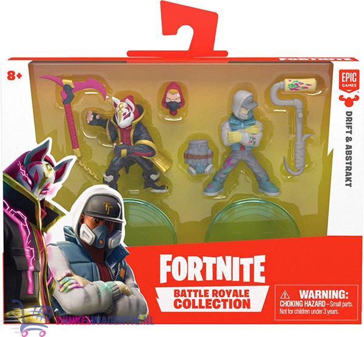 Fortnite Battle Royale Collection - Duo Pack Drift & Abstrakt | Speelgoed Speelfiguur Actiefiguur voor kinderen