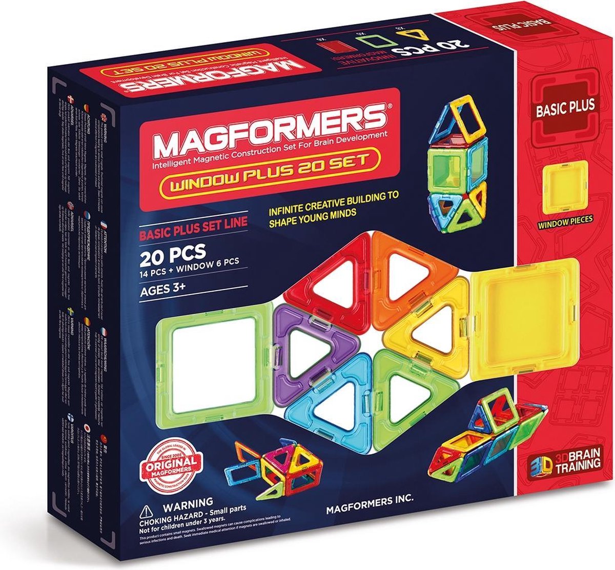 Magformers Window Plus - 20 Onderdelen - Magnetische Bouwset