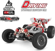 Wltoys 144001 Snelle RC Auto - RC Voertuig Volwassenen - Off Road Buggy - Radiografisch Bestuurbare Racewagen - RC Car Rood - 60km/h