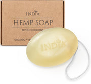 India Cosmetics biologische zeep met hennepolie - Handgemaakte veganistische zeep zonder kunstmatige toevoegingen.