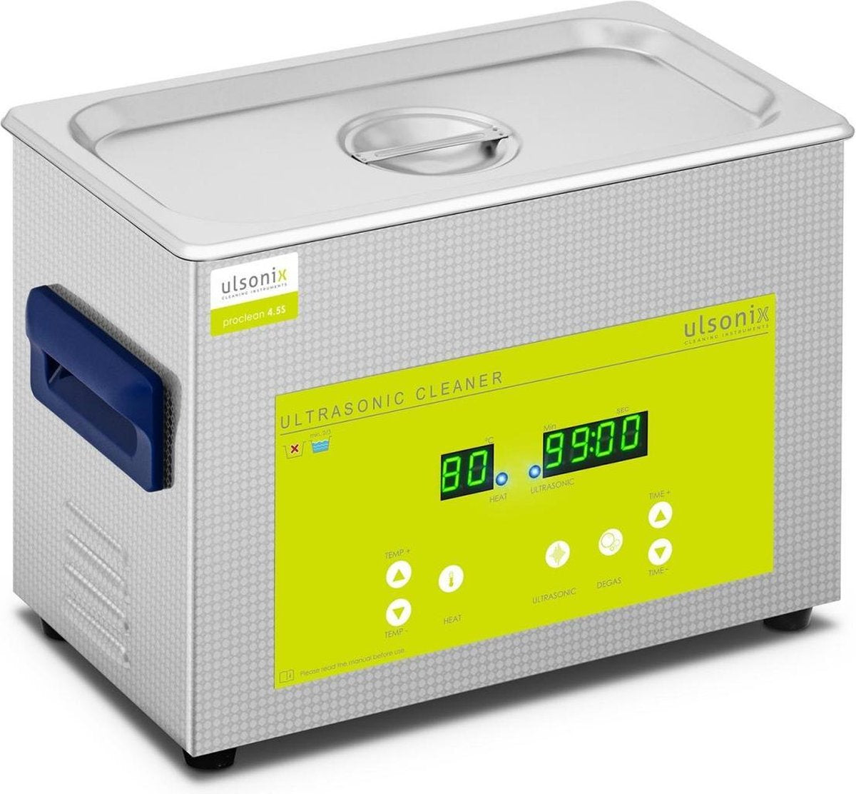 Ulsonix Ultrasoon reiniger - 4.5 l - 120 Watt