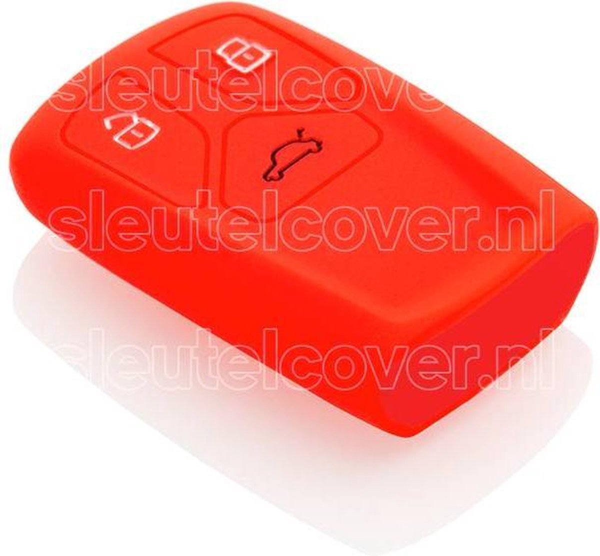 Audi SleutelCover - Rood / Silicone sleutelhoesje / beschermhoesje autosleutel