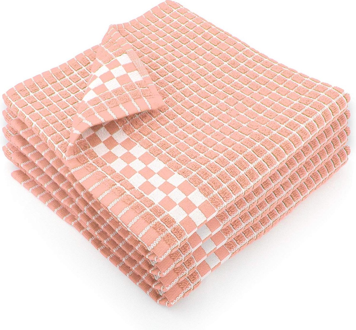 Fecido Classic Dark Kitchen Tea Towels - Absorbent 100% Cotton Long Lasting Durability European Made Tea Towels - Set of 4