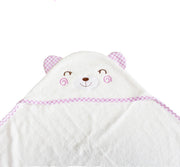Become bamboe badcape roze (90X90 cm)