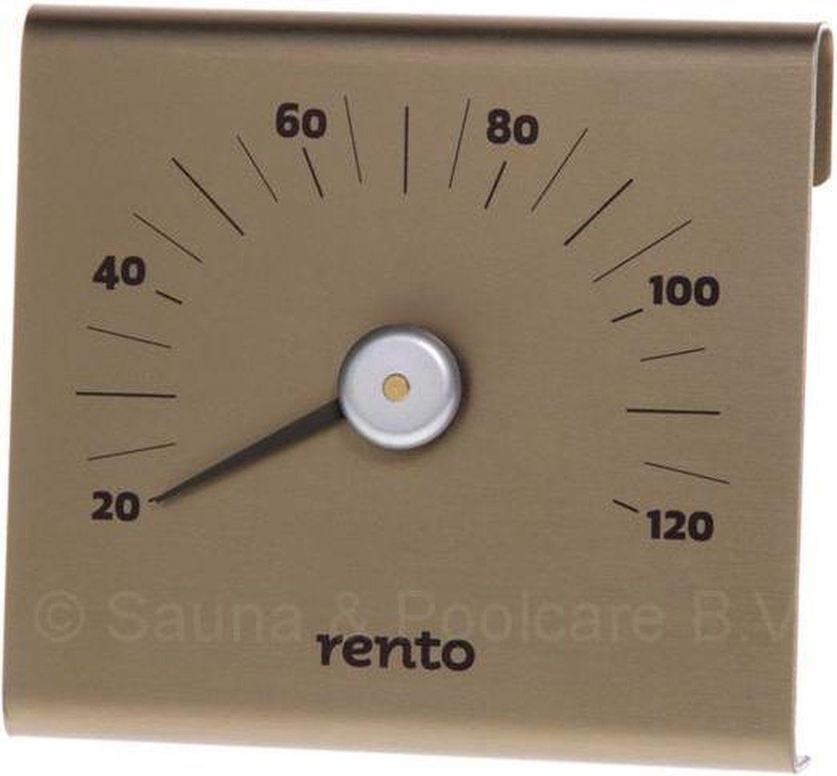 Design Sauna Thermometer Champagne (15cm)
