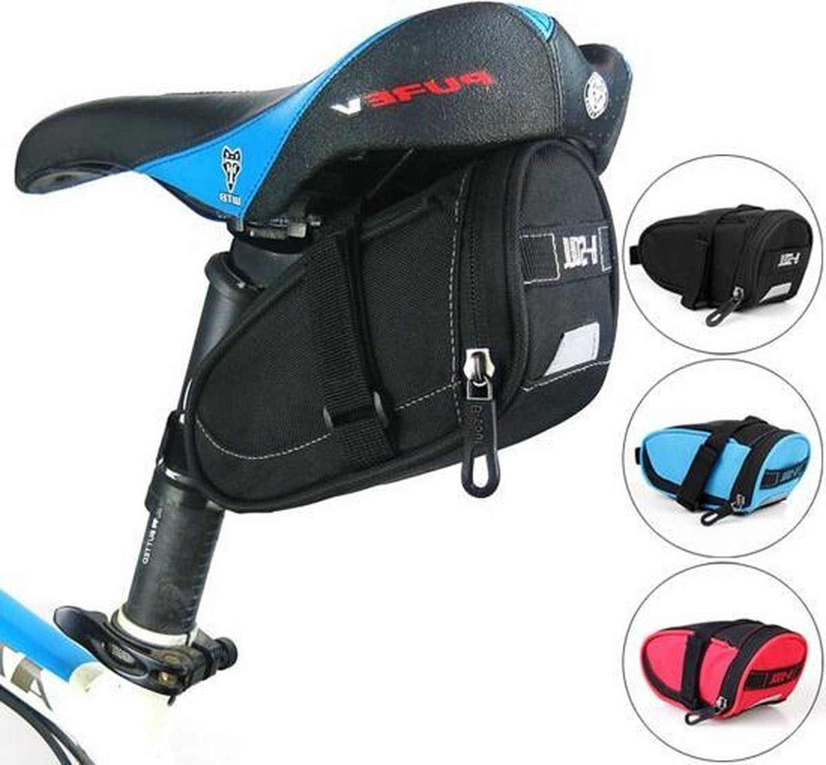 Fietstas - Zadeltas - Mountainbike - Racefiets - Opbergruimte - Blauw