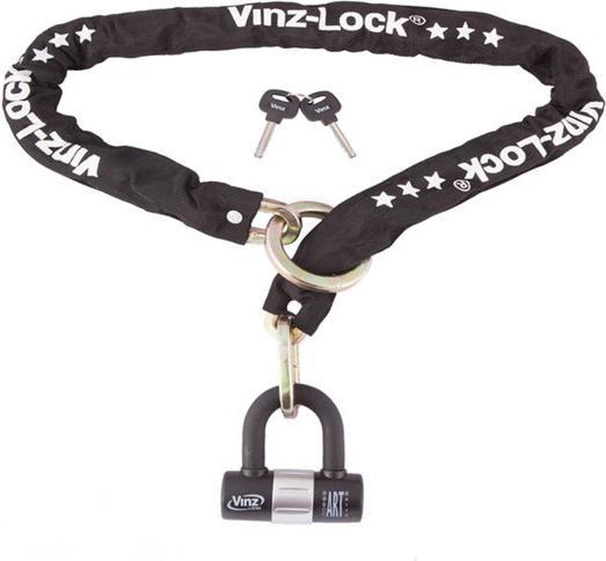 Vinz Kungur ART 3 Scooterslot / Brommerslot - 150 cm (past door spaakwiel)