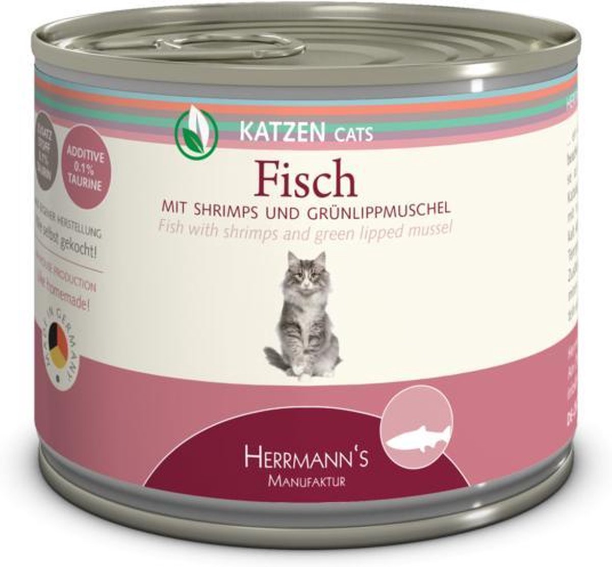 20x Herrmann's Selection Kattenvoeding Fish With Prawn 200 gr.