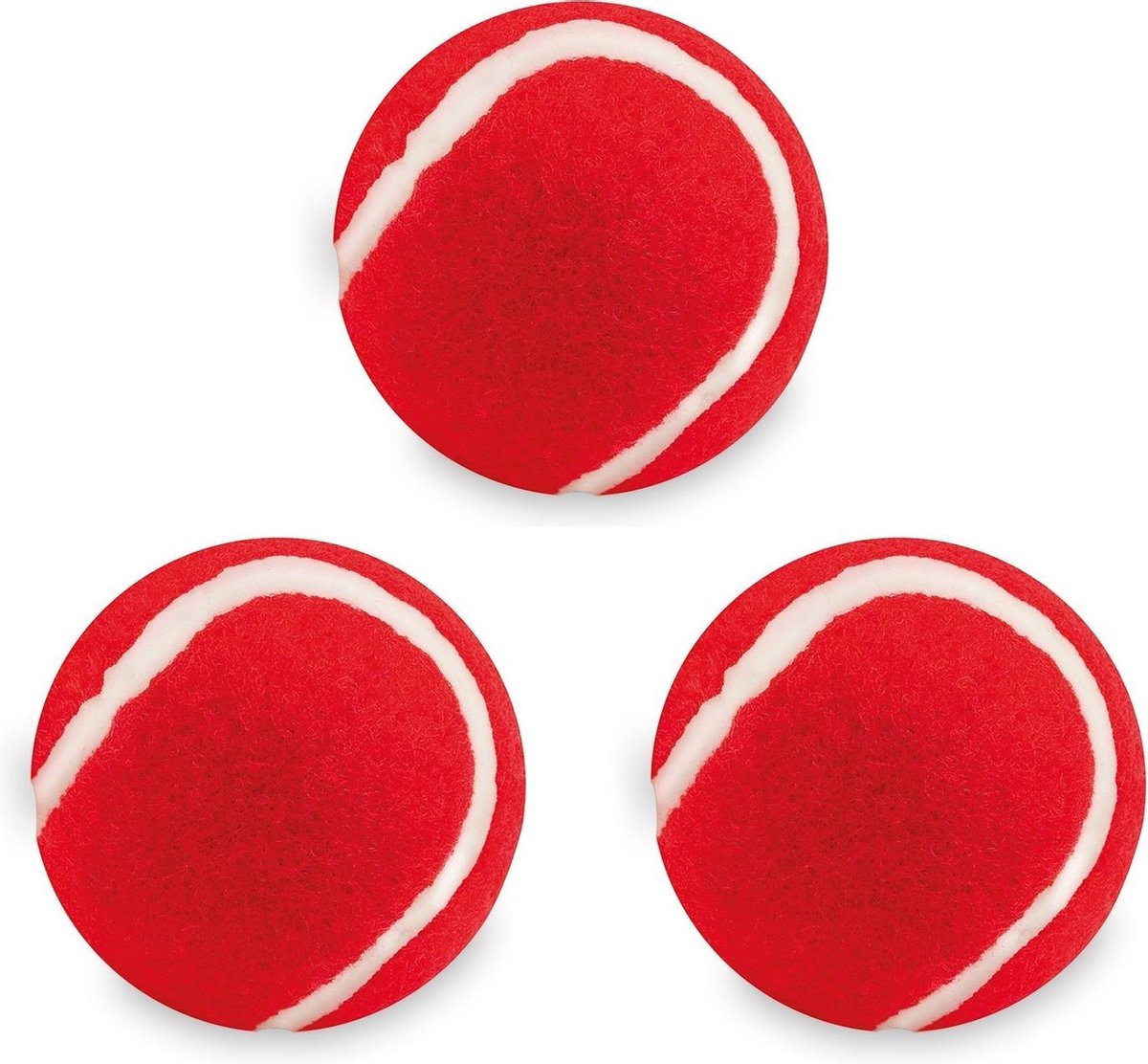 3x stuks rode hondenballen 6
