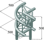 ALUTRUSS QUADLOCK 6082C-30R 3-Way Corner 90°