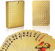 Premium speelkaarten | Pokerkaarten | Joyoldelf | Met 24 K goudfolie Poker | Luxueus uiterlijk | Hoge kwaliteit voor uw pokerspellen of kaartpellen