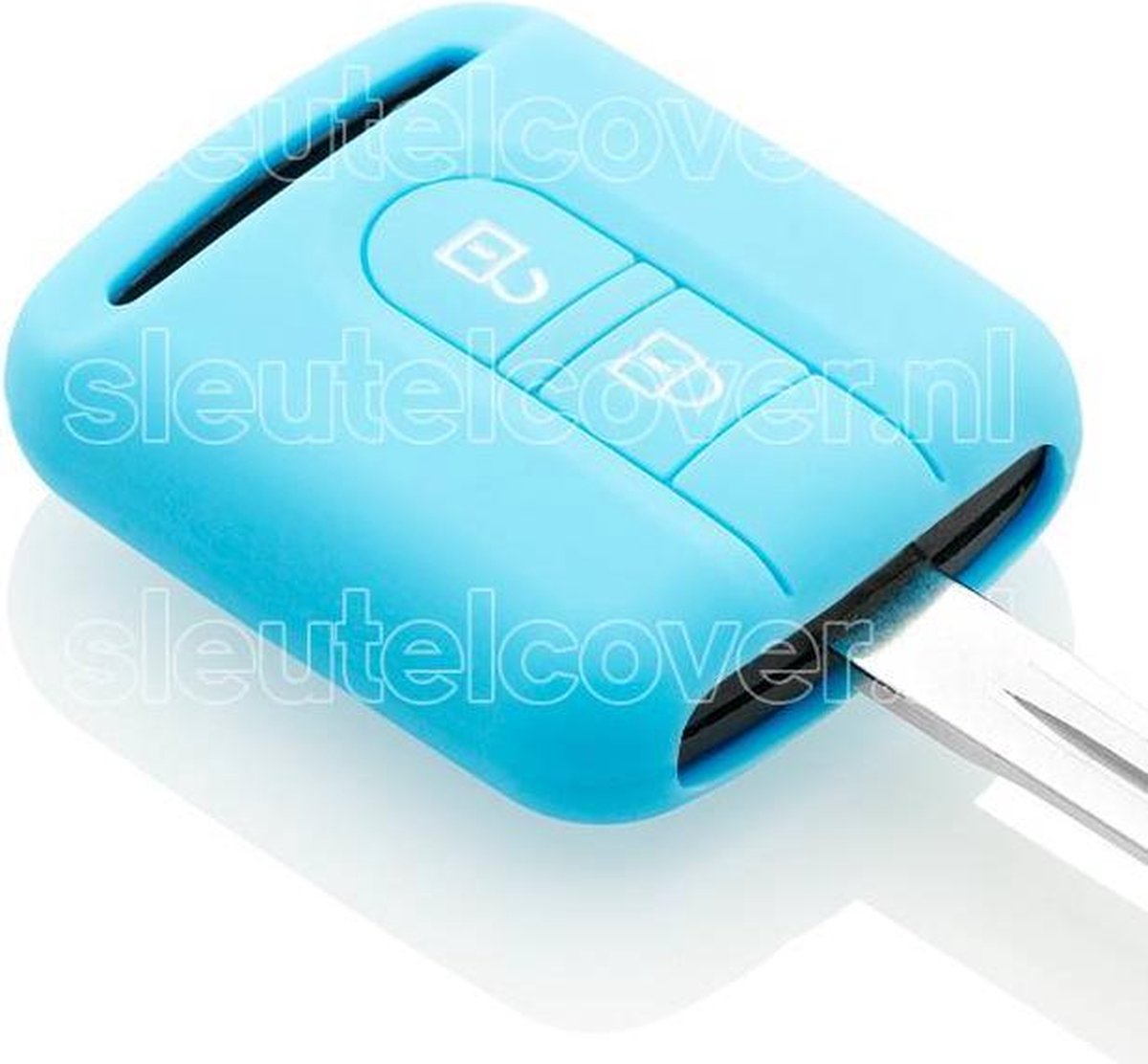 Nissan SleutelCover - Lichtblauw / Silicone sleutelhoesje / beschermhoesje autosleutel