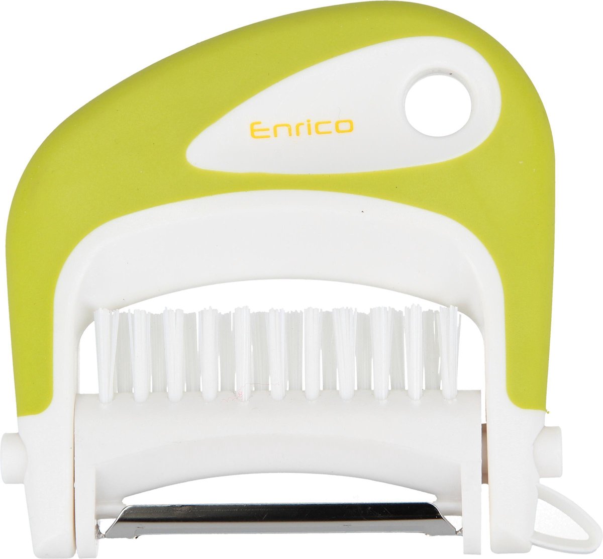 Dunschiller 3 in 1 Enrico Multi Peeler - Groen - 8x9x2cm - Dunschiller Borstel en Ontpitter - Roestvrijstalen Schilmesje - Schiller mesje - Keukengerei - Aardappelschilmesjes - Keukenmessen