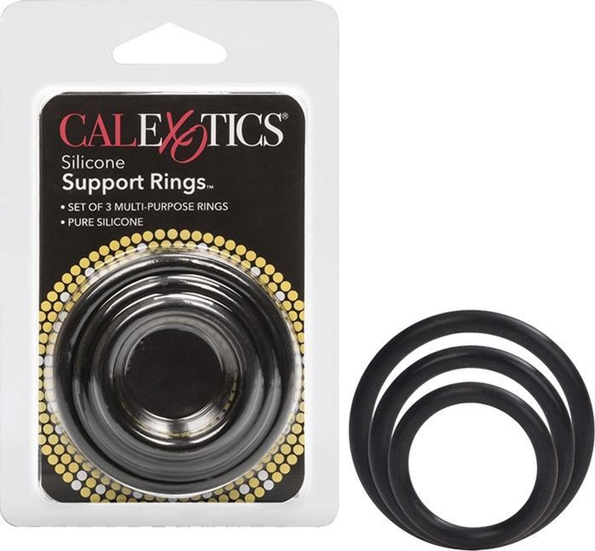 Silicone Support Rings  - Black