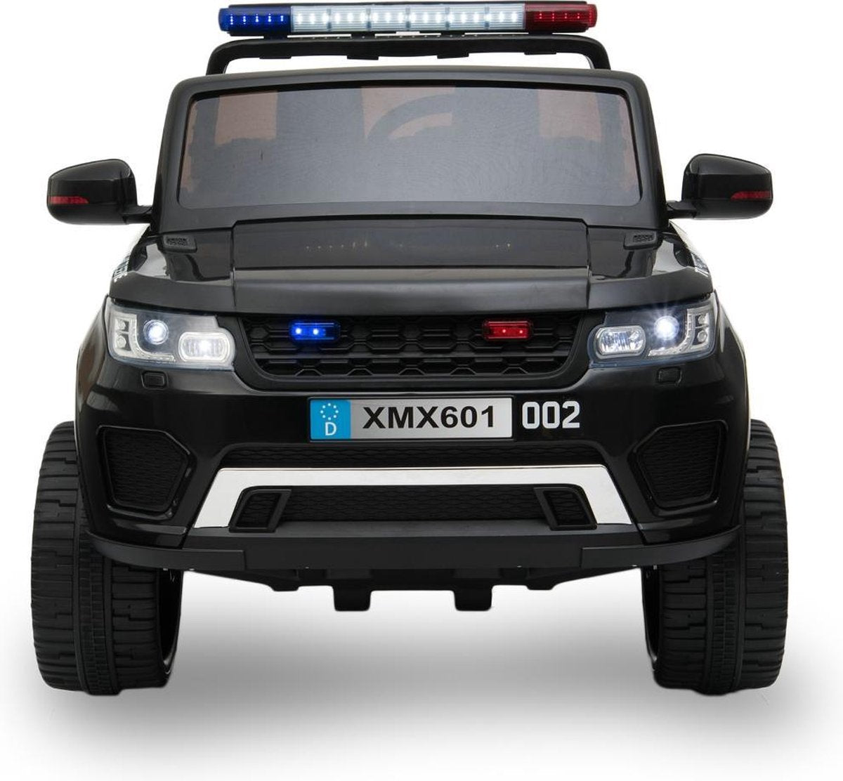 Kijana - politie - elektrische kinderauto - Ford Ranger stijl - zwart - 2 zits
