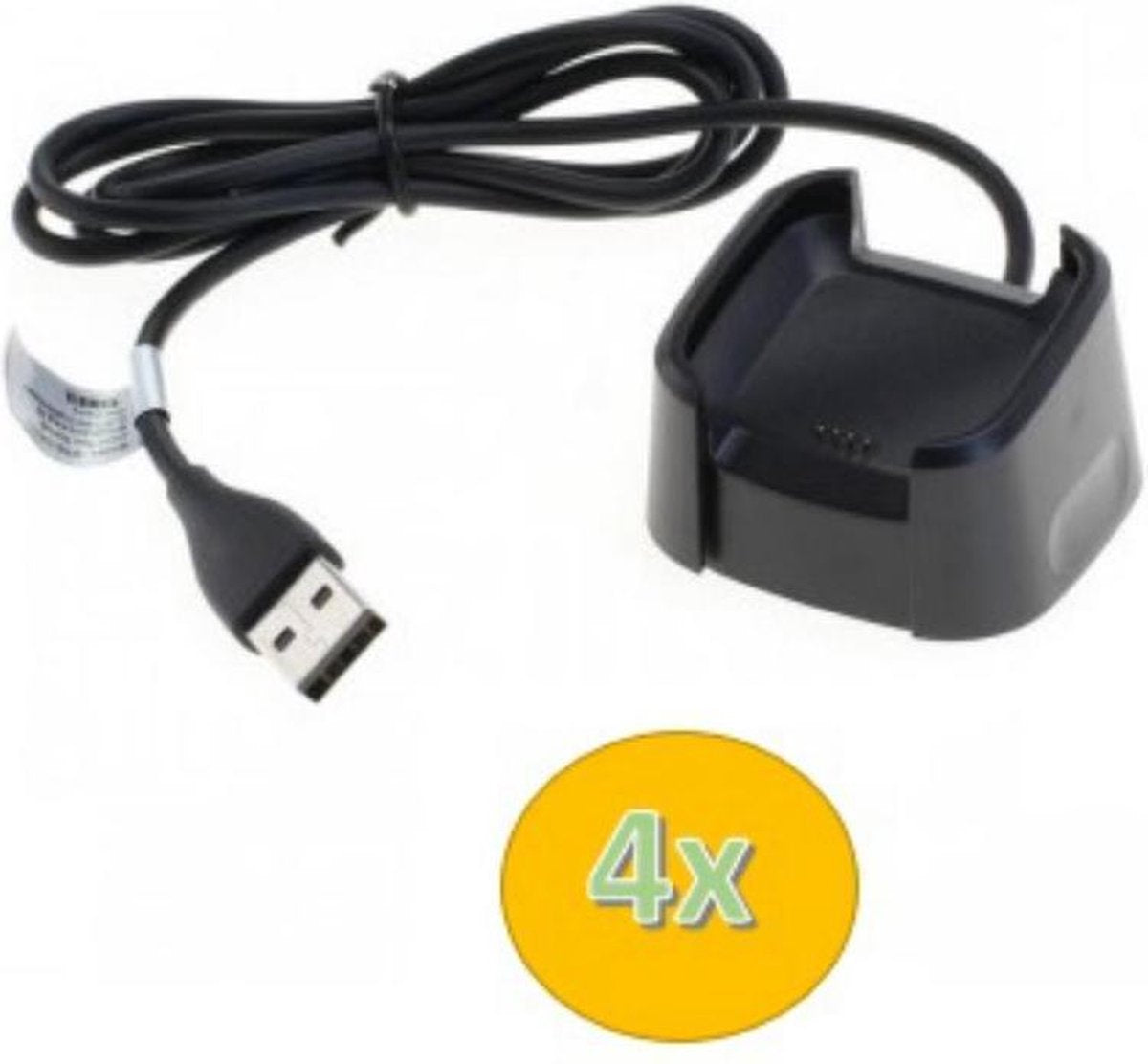 4x USB-lader adapter voor Fitbit Versa