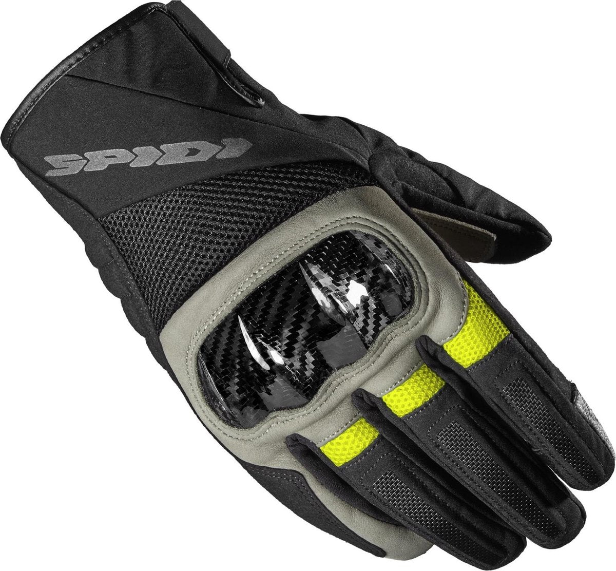 Spidi Bora H2Out Black Fluo Yellow Motorcycle Gloves 2XL