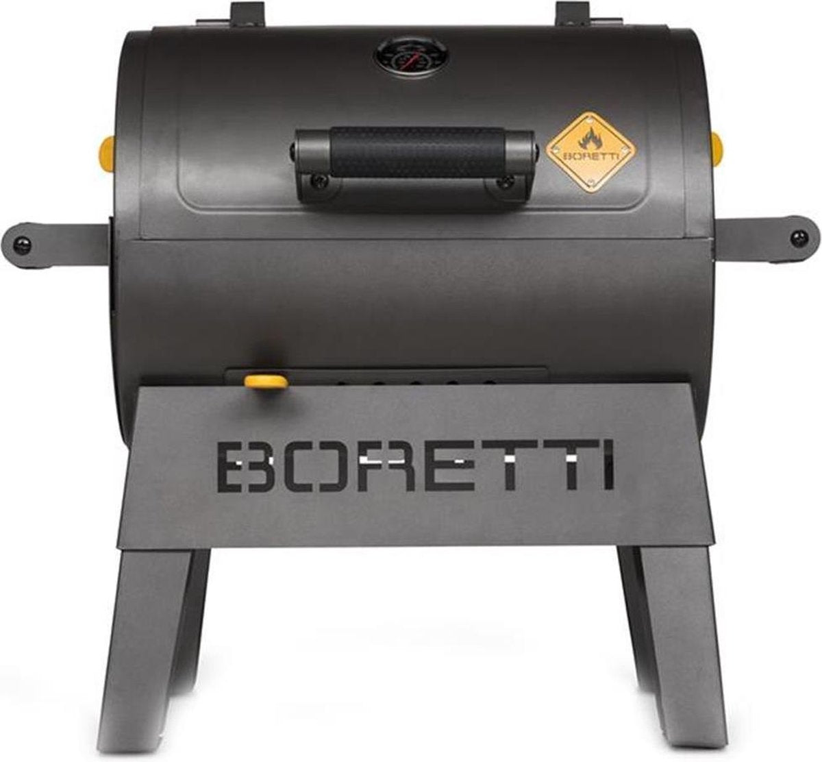 Boretti Terzo Houtskool Barbecue - Grilloppervlak (LxB) 30 x 40 cm - Compact - Zwart