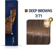 Wella Haarverf Koleston Perfect Me+ Permanent Creme Colour 7/71 Medium Blonde Brown Ash