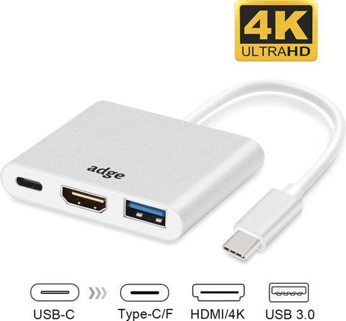 Adge® - USB-C adapter voor Macbook met USB