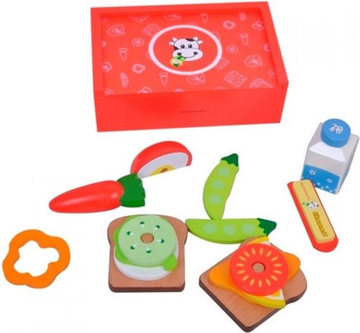 Mama Memo Lunchbox Hout 17 X 11 X 5