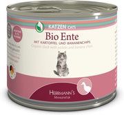 20x Herrmann's Bio Selection Kattenvoeding Duck With Potato 200 gr.