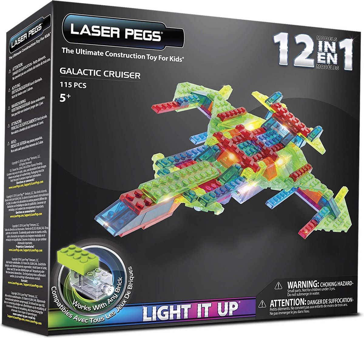 LaserPegs 12 in 1 Galactic Cruiser