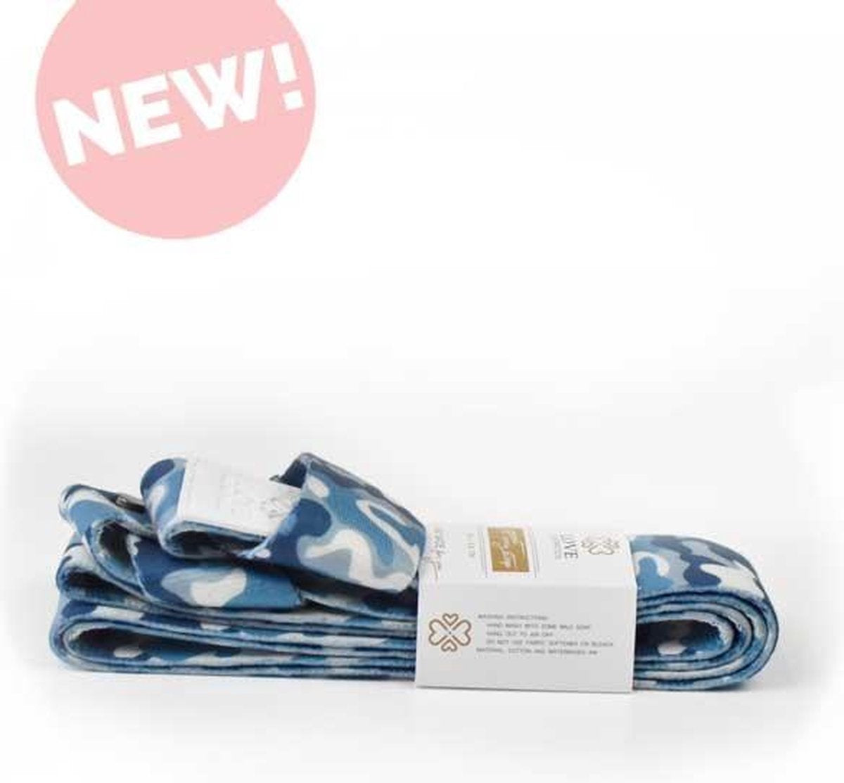 Love Generation ● Draagband voor Yogamat ● Design Print ● Aqua Camo ● Blauw
