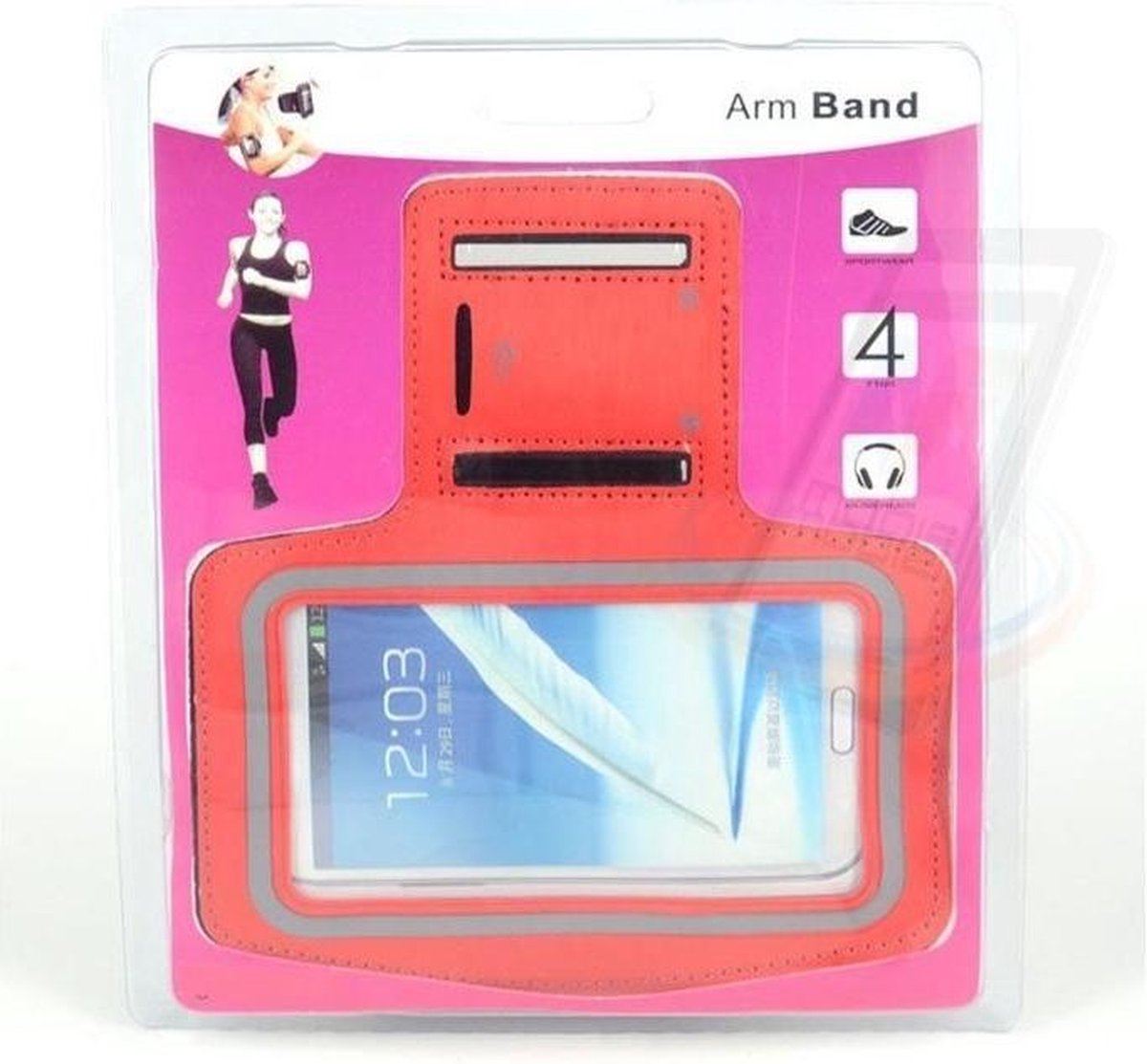 Samsung Galaxy Note 3 - N9000 - Sportief Armband - Rood