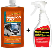 Caravan Shampoo & Wax + Zwarte Strepen Reiniger Voordeel SET | Starbrite