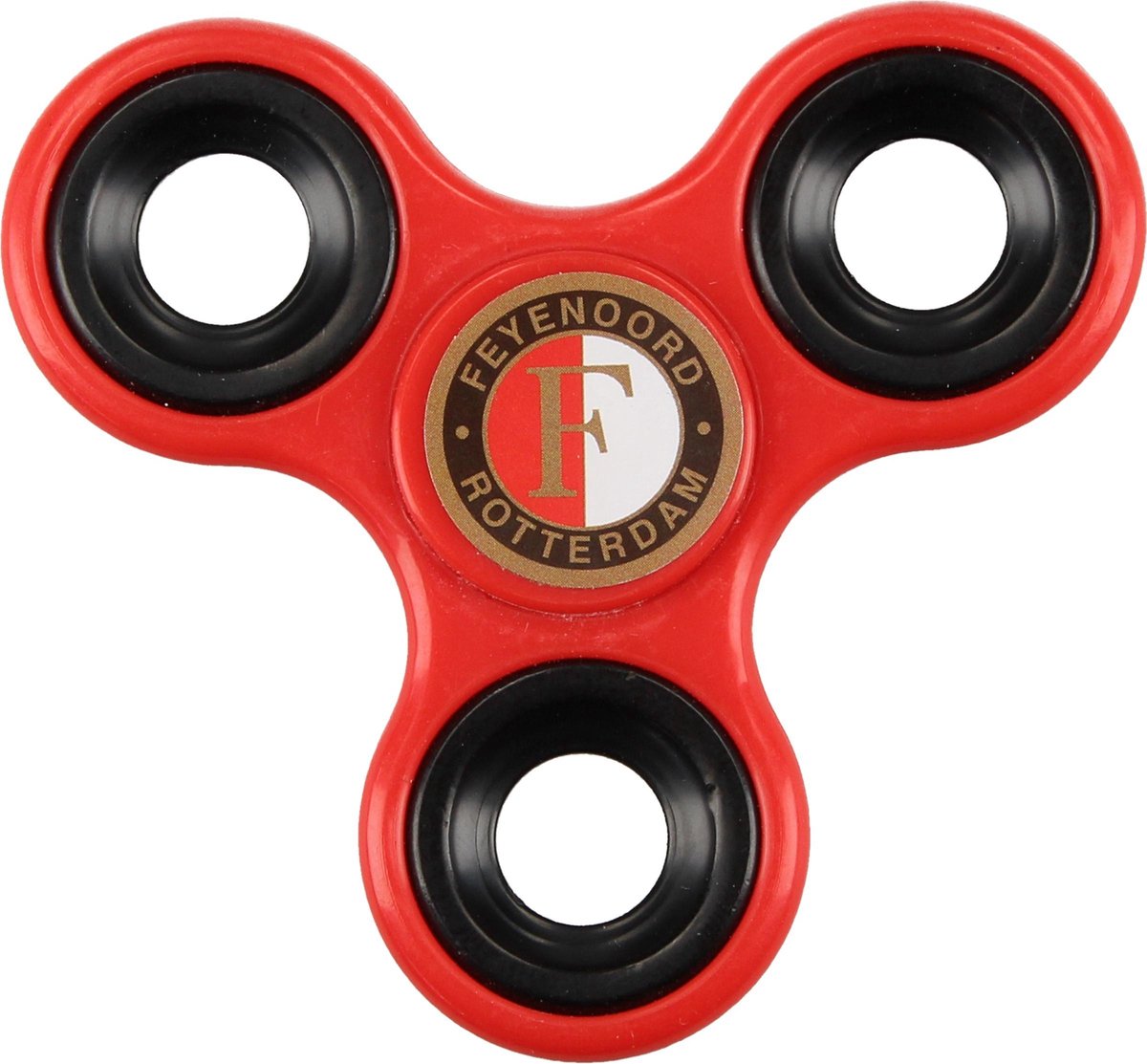 Fidget Spinner Feyenoord – 9x9x1cm | Speelgoed voor Stimulatie Concentratie | Fidget Spinner met Voetbalclub Merchandise
