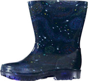 Xq Footwear Regenlaarzen Halfhoog Junior Led Rubber Blauw Mt 28