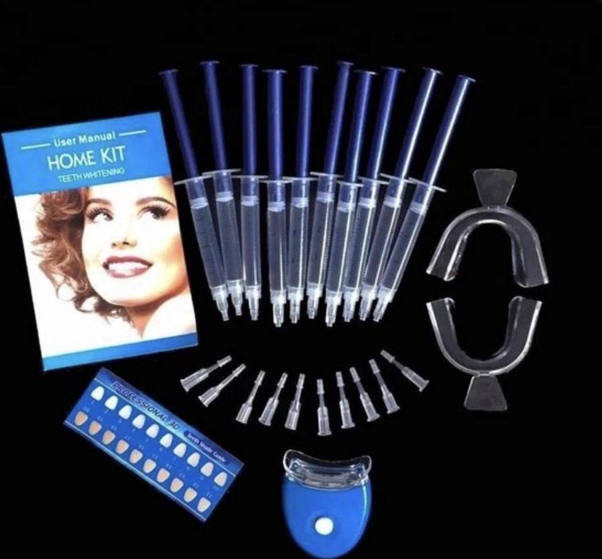 Tanden Bleken - Tandbleek Set - Tandenbleekset - Tandbleekset Premium - Tanden Bleekset - Tandbleekset Premium - 3D LED - Zonder Peroxide - 10 Gelspuiten - Veilig - Thuis bleken - Witte Tanden - Professionele Teeth Whitening - Tandenbleek set