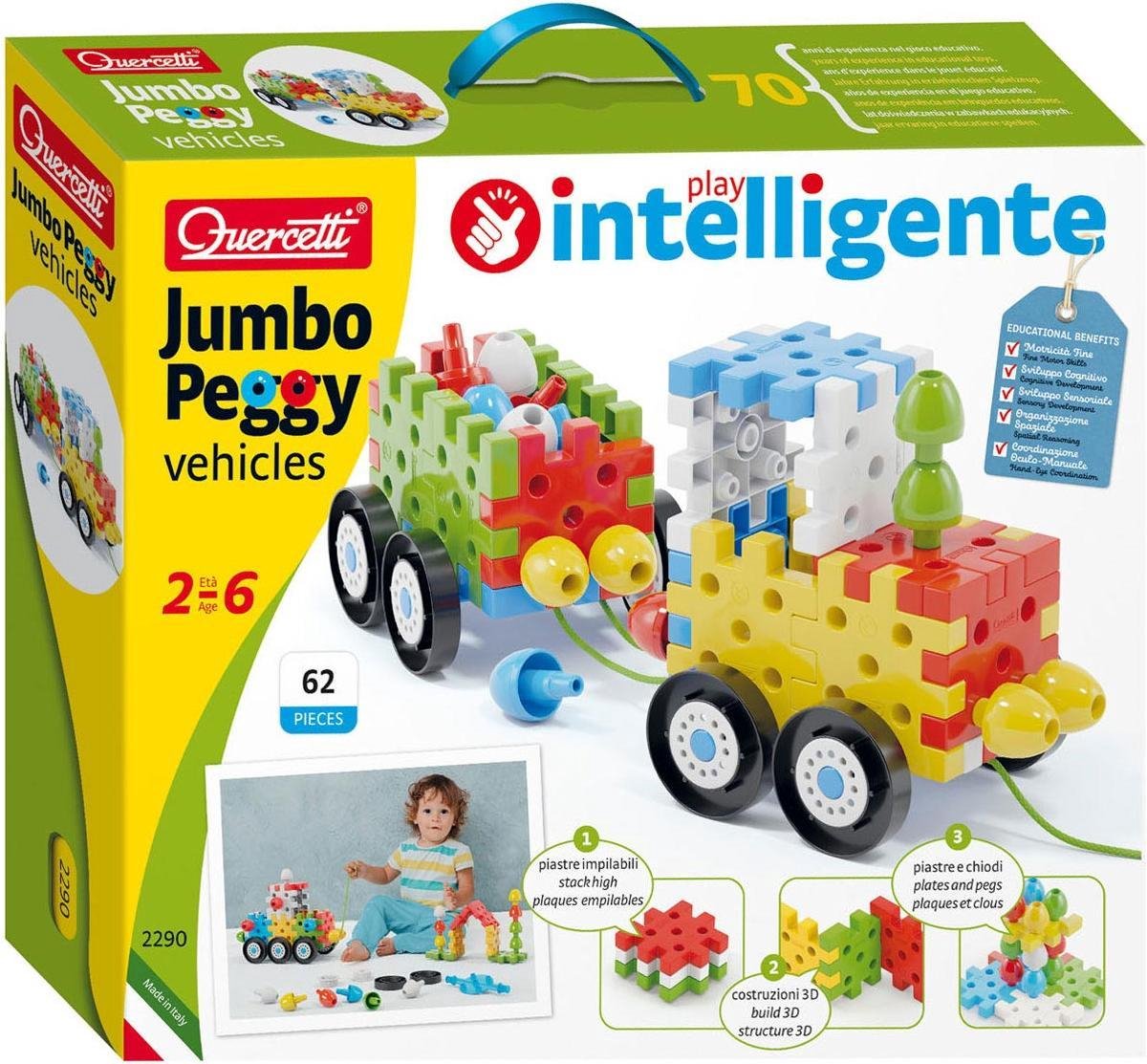 Quercetti Bouwpakket Voertuig Jumbo Peggy Junior 62-delig
