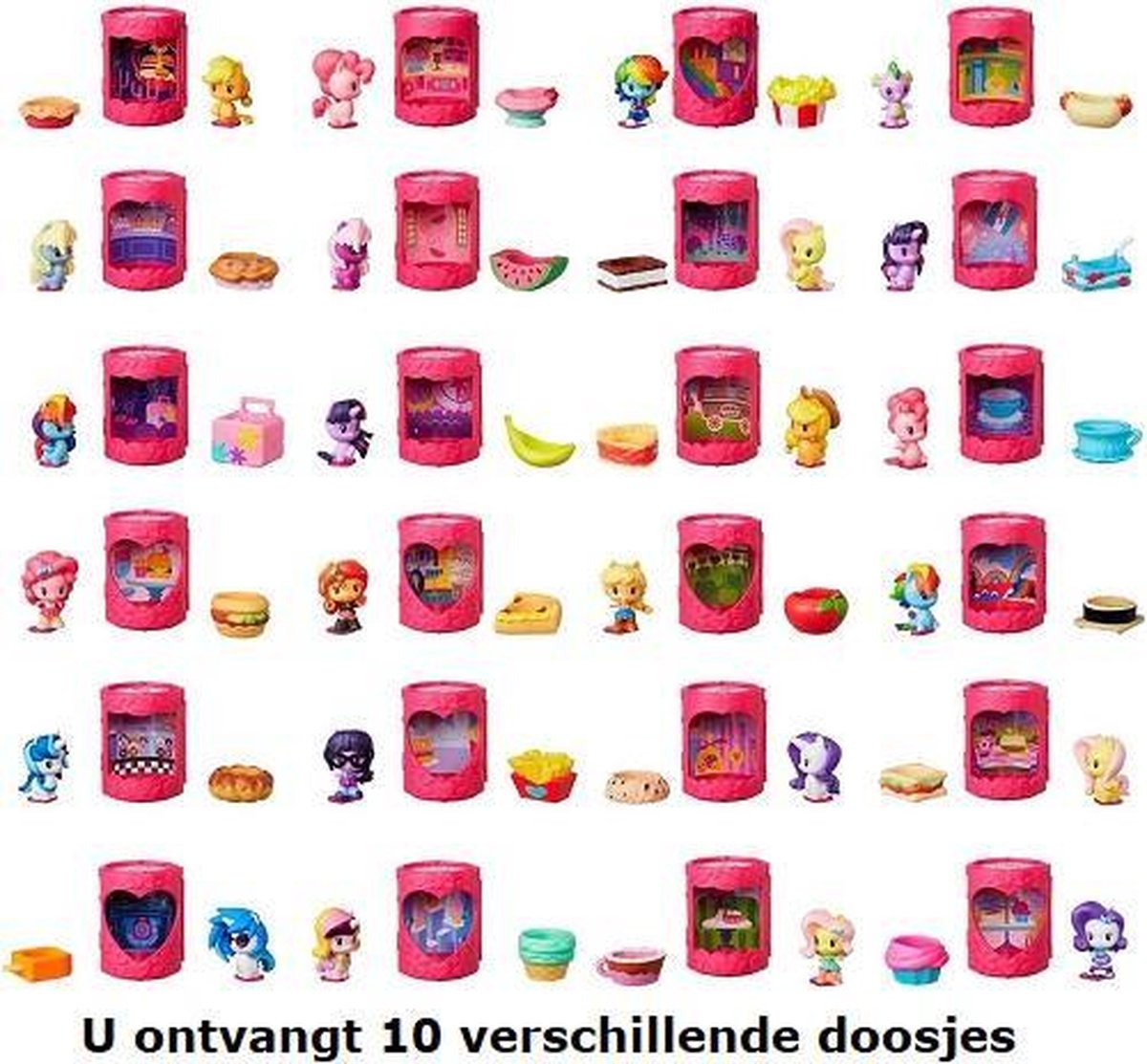 10 verschillende My Little Pony huisjes in de mix (Mysterypacks) ca 5 cm