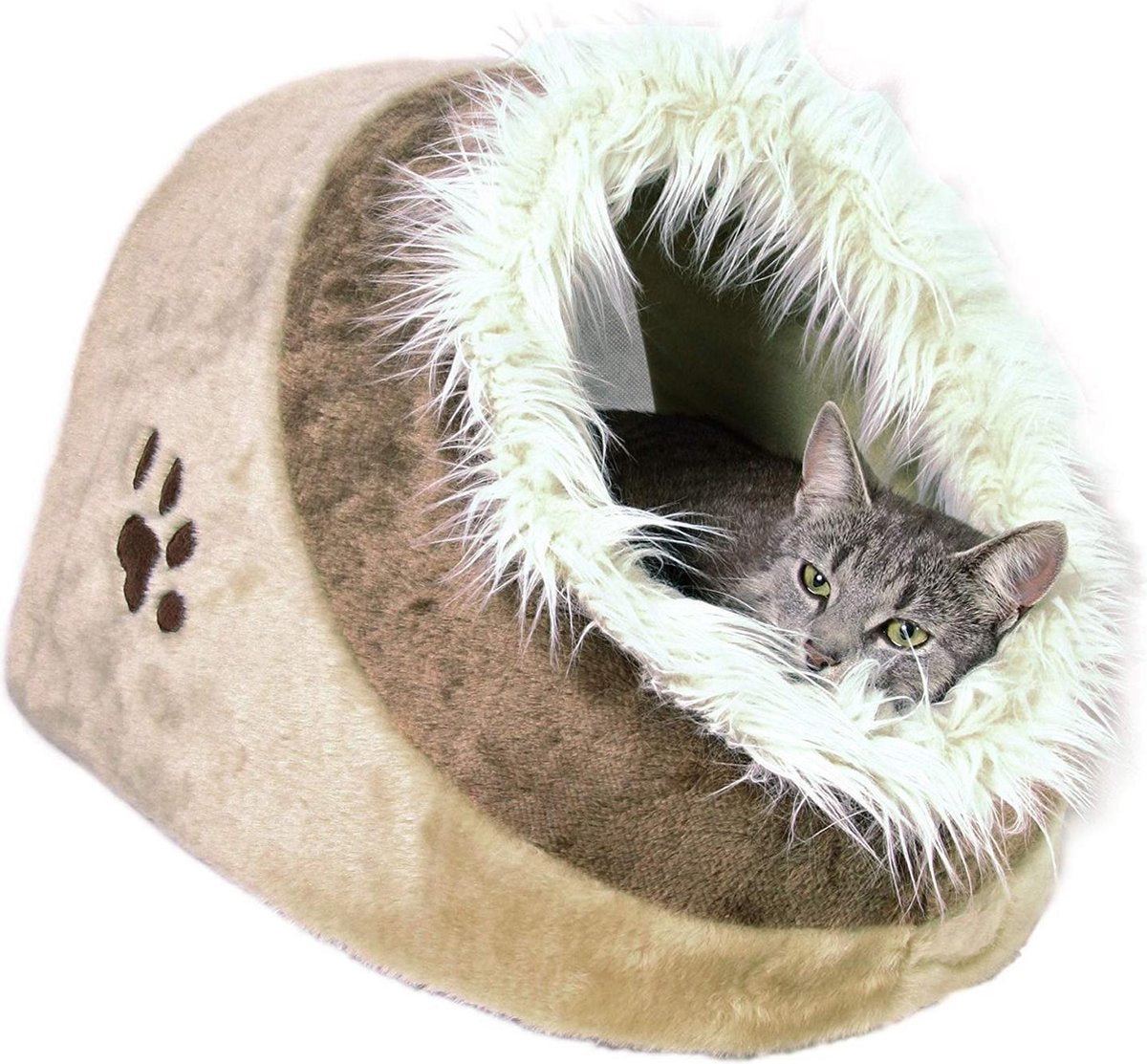 knuffelzachte kattenmand Minou Bruin