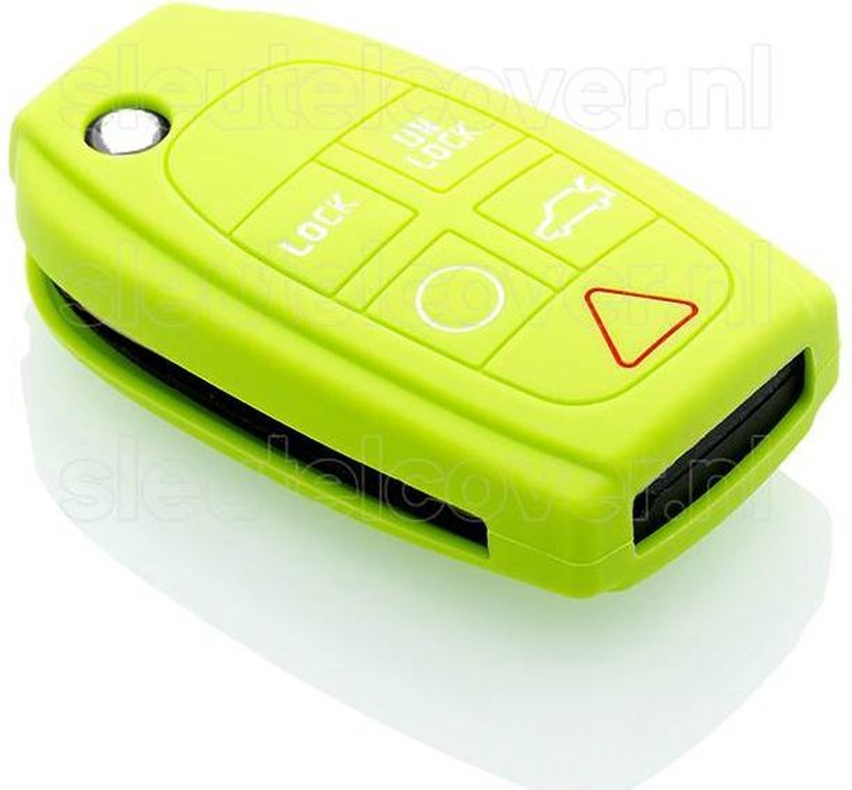Volvo SleutelCover - Lime groen / Silicone sleutelhoesje / beschermhoesje autosleutel