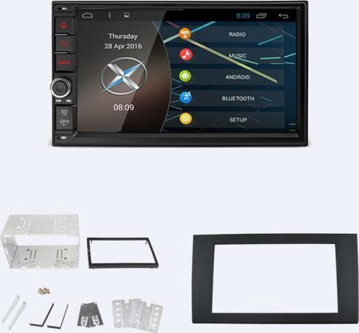 2 DIN Android (DAB) autoradio navigatie Audi A4 (B6)