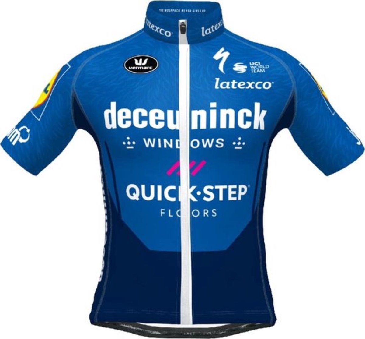 Fietsshirt Deceuninck-Quick Step Kids Spl Aero Trui Km Lr X21 - Maat: 8J