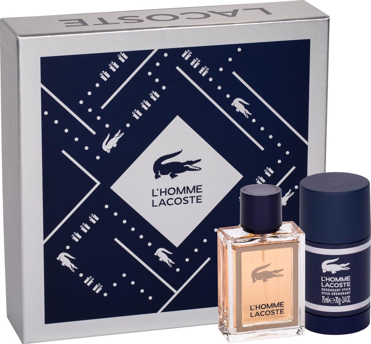 Lacoste L'Homme Giftset Edt 50ml Spray+ Deo Stick 75 Ml