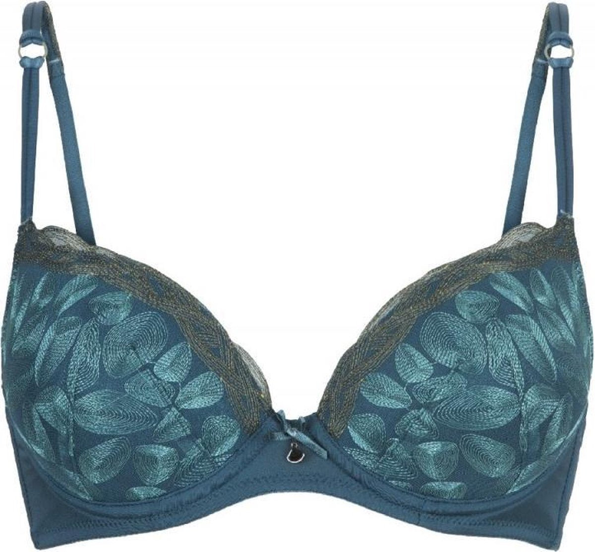 LingaDore - Forest - Push up bh - maat 75A - Blauw Groen