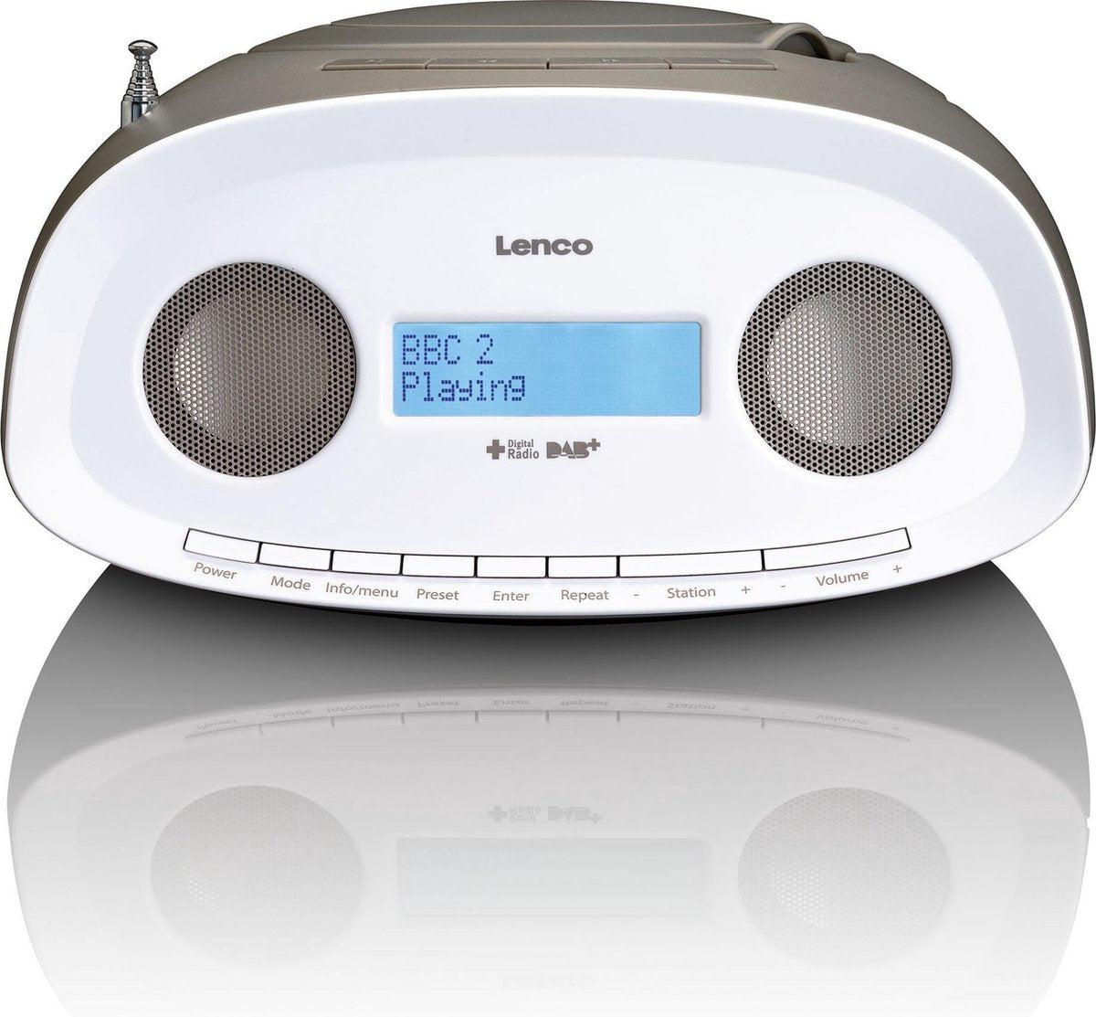 Lenco SCD-69TP - Draagbare DAB+/FM Radio CD-USB-speler - Taupe
