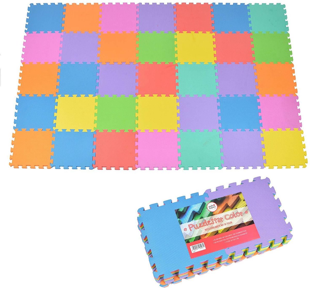 Pink Papaya Puzzelmat gekleurd Puzzlestar Color