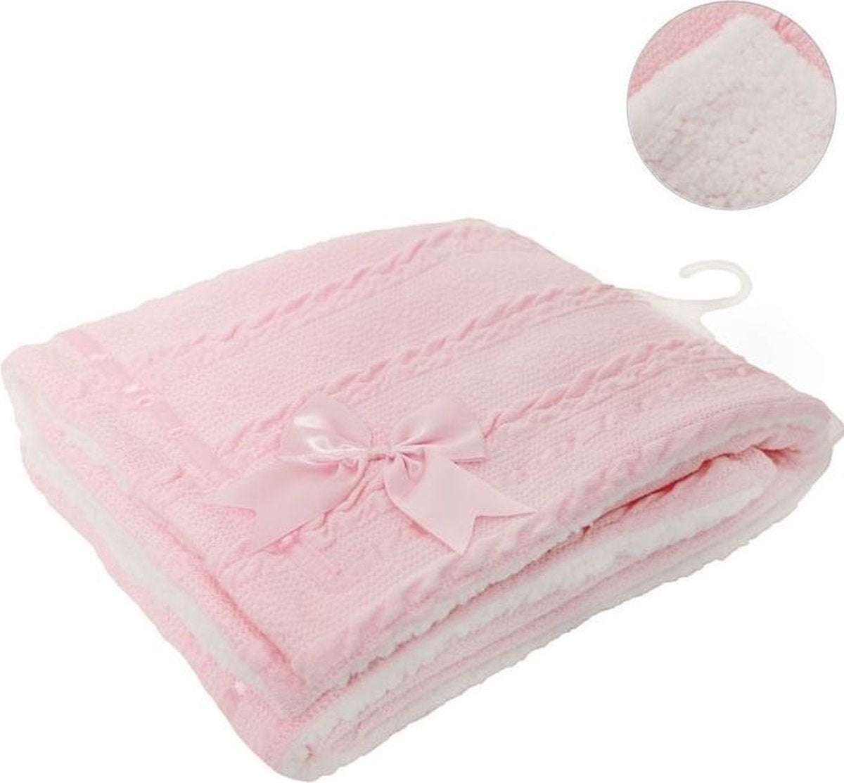 Soft Touch Deken Cheveron Junior Polyester Roze