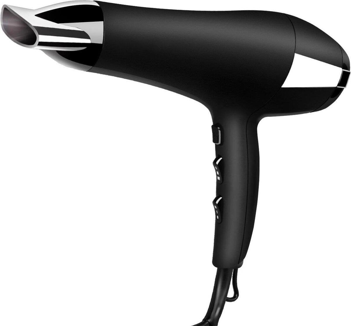 Ionische Föhn - Igia Monia - Haardroger met Diffuser - 2400 Watt - Zwart