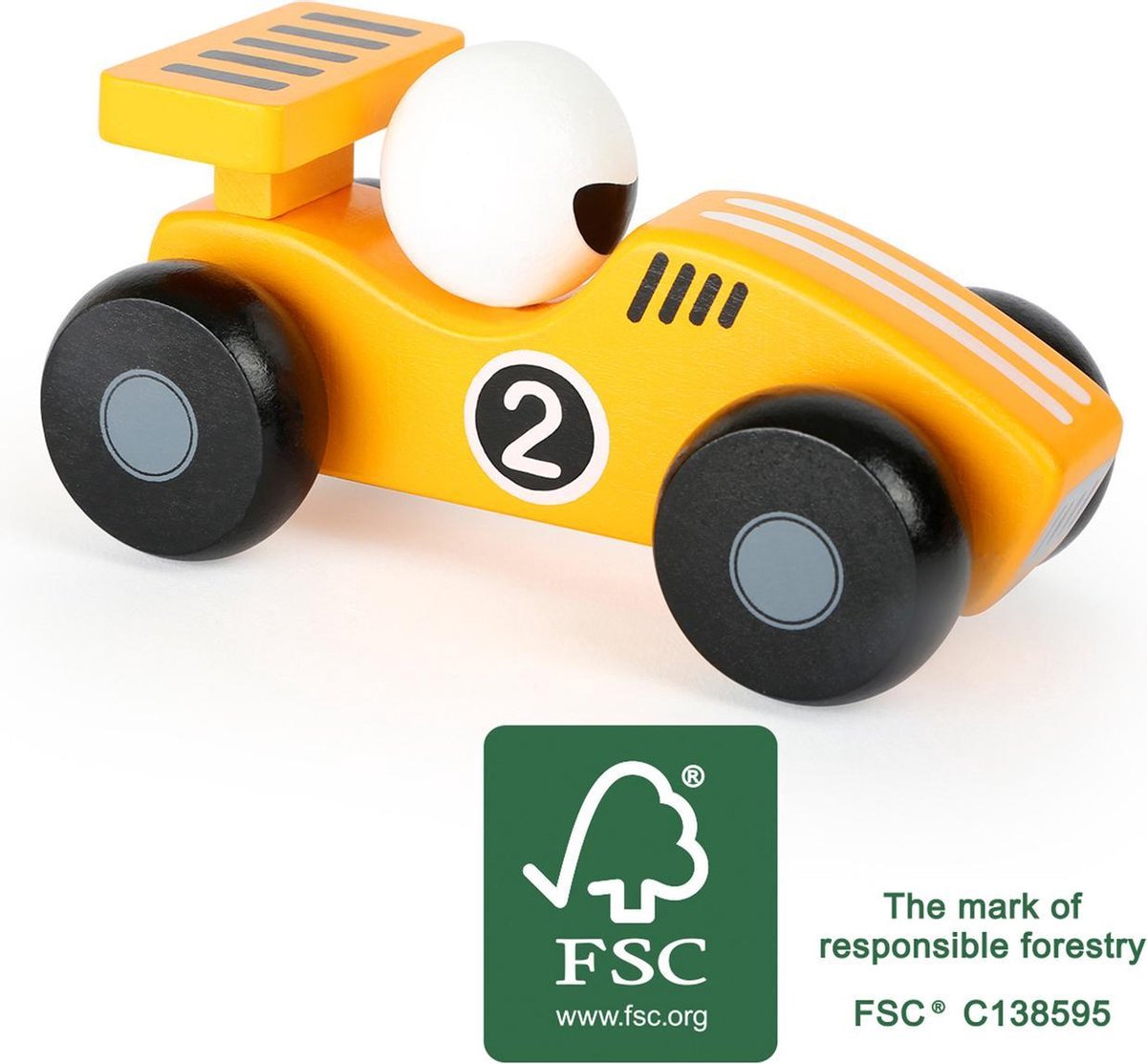 De gele race auto - FSC