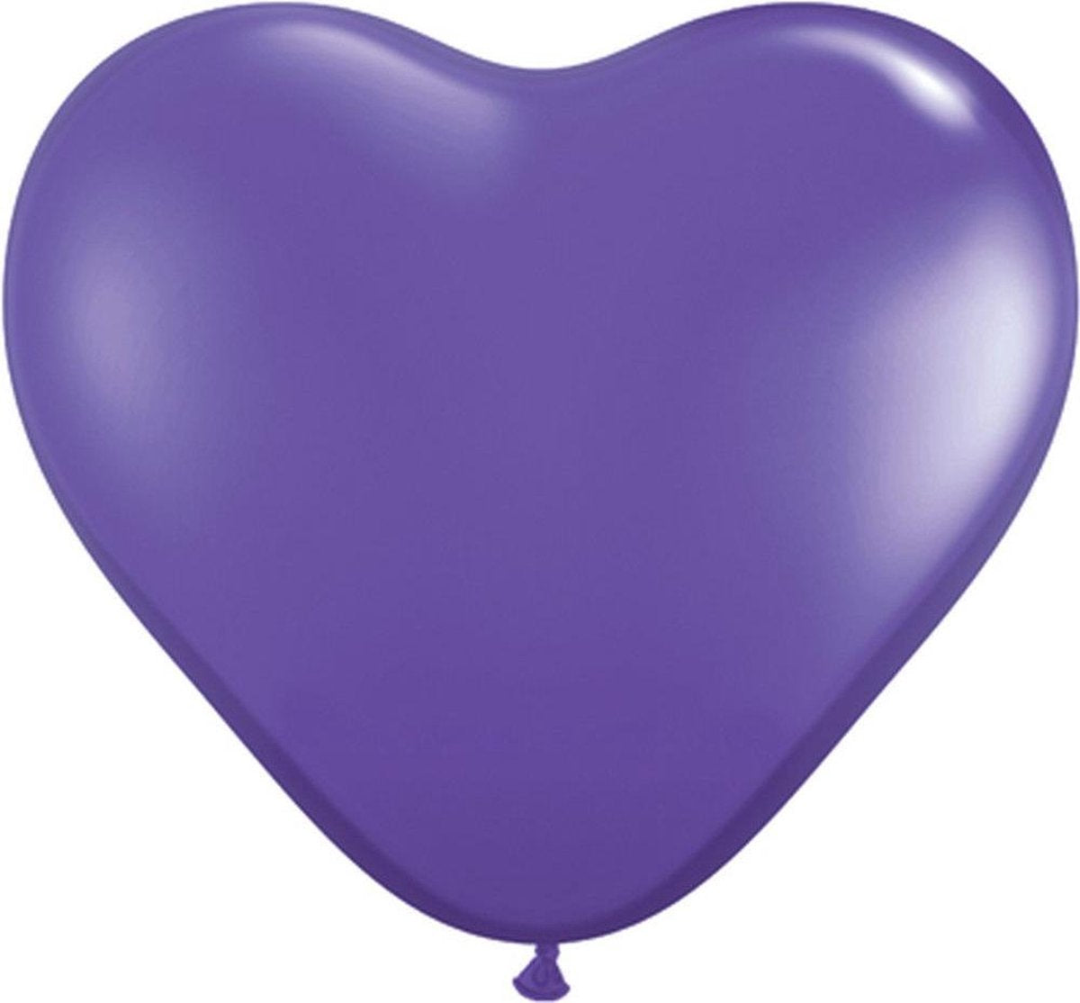 MEGA Topping hart ballon 80 cm paars