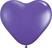 MEGA Topping hart ballon 80 cm paars