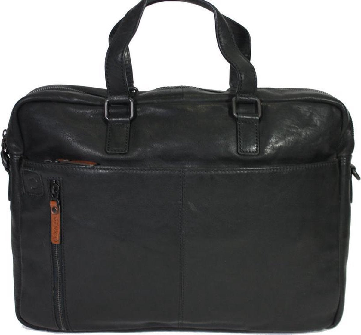 Businesstas Leer A4 met laptop vak t/m15.6 inch